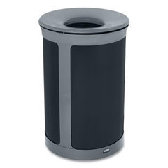 ENHANCE Series Waste Receptacle, 23 gal, Metal, Pearl Gray/Umbra Gray